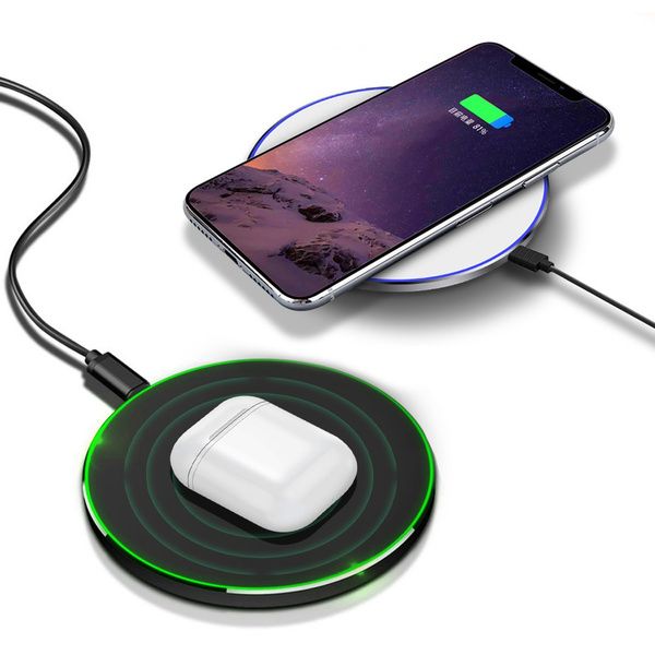 East Brooklyn Labs Wireless Qi Fast Charger 10 Watt Slim and Sleek Design Compatible with Qi Enabled Phones and Devices